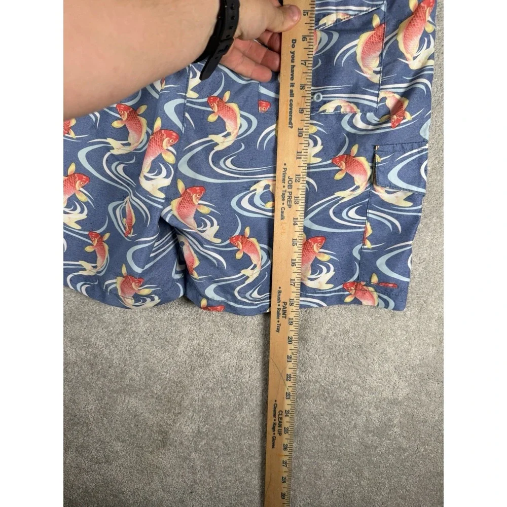 Tommy Bahama Men's Large Koi Fish‎ All Over Print Swim Trunks Shorts Mesh Lined